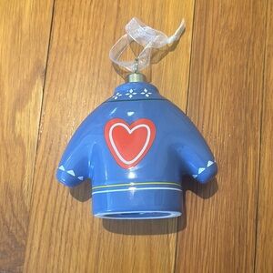 Lug Blue Heart Ornament